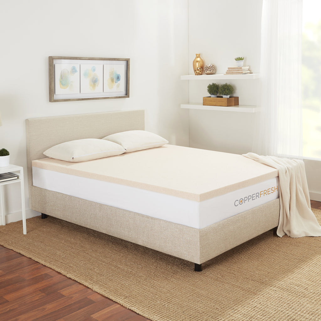 CopperFresh® 2-Inch Gel Memory Foam Mattress Topper
