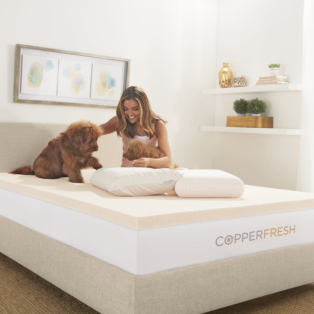 CopperFresh® 2-Inch Gel Memory Foam Mattress Topper